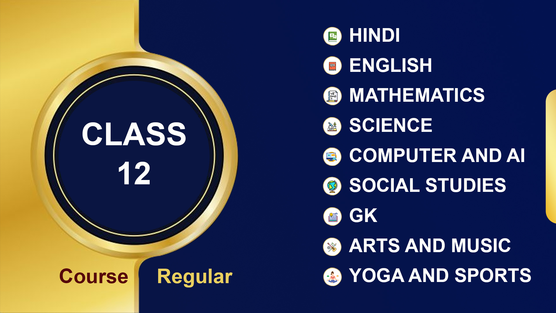 Class 12 Regular Course 